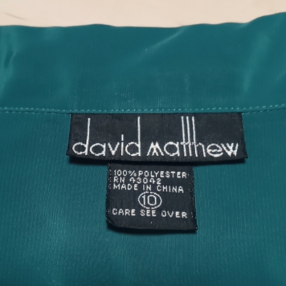 Vintage, Short Sleeve Blouse by David Matthew - Picture 5 of 7